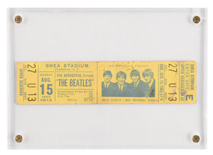Lot #5016  Beatles 1965 Shea Stadium Ticket