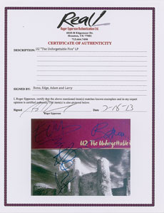 Lot #5323  U2 Signed Album - Image 2