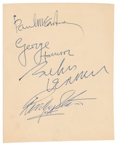 Lot #5014  Beatles 1963 Signatures