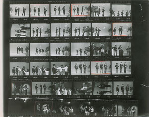 Lot #5423 Eric Clapton and Cream Contact Sheet - Image 1