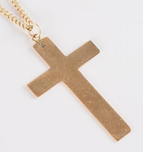 Lot #5380  Prince's Gold Cross Necklace - Image 2