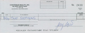 Lot #5146 Jerry Garcia Signed Check