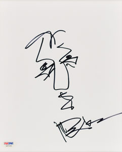 Lot #5472 Dave Matthews Original Signed Sketch