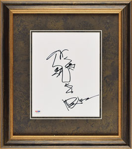 Lot #5472 Dave Matthews Original Signed Sketch - Image 2