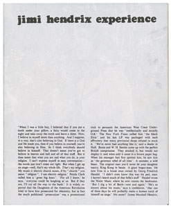 Lot #5118 Jimi Hendrix Experience 1969 Royal Albert Hall Program - Image 2