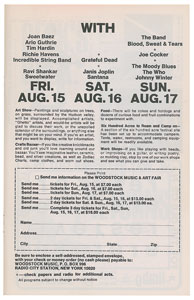 Lot #5265  Woodstock: Canned Heat and Three Dog Night Fillmore East Program - Image 2