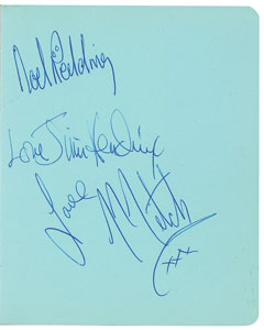 Lot #5125  Jimi Hendrix Experience Signatures