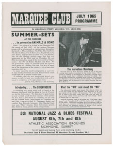 Lot #5257 The Who and the Yardbirds 1965 Marquee Club Handbill - Image 2
