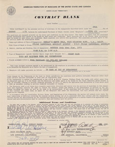 Lot #5198 Cannonball Adderley Signed Document - Image 1