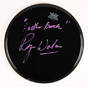 Lot #5174 Roger Waters Signed Drum Head