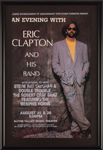 Lot #5444 Eric Clapton Signed Poster - Image 2