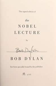 Lot #5108 Bob Dylan Signed Book - Image 2