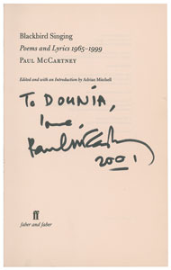 Lot #5086 Paul McCartney Signed Book - Image 2