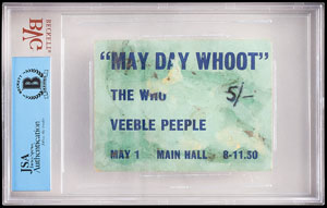 Lot #5261 The Who Signed Ticket - Image 2