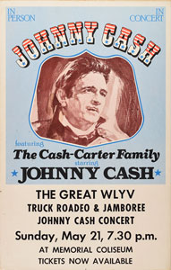 Lot #5176 Johnny Cash and Carter Family 1978 WLYV