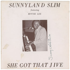 Lot #5209  Sunnyland Slim Signed Album - Image 1