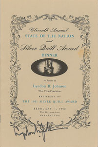 Lot #106 Lyndon B. Johnson - Image 1