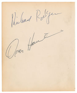 Lot #458  Rodgers and Hammerstein