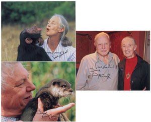 Lot #351 Jane Goodall and David Attenborough - Image 1