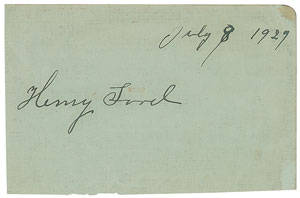 Lot #154 Henry Ford