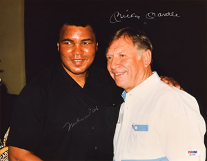 Lot #912 Mickey Mantle and Muhammad Ali
