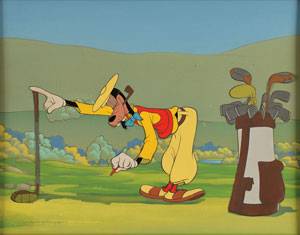 Lot #572 Walt Disney signed Goofy production cels from How to Play Golf - Image 3