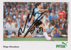 Lot #919  Pele and Diego Maradona - Image 1