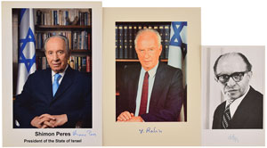 Lot #220  Israeli Nobel Peace Prize Winners