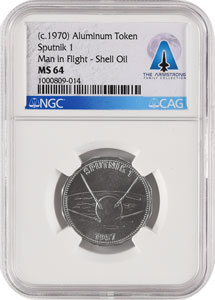 Lot #452 Neil Armstrong: Token - Image 1