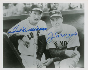 Lot #927 Ted Williams and Joe DiMaggio