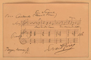 Lot #632 Edvard Grieg - Image 2