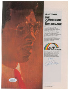 Lot #887 Arthur Ashe - Image 1