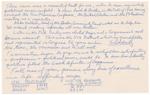 Lot #11 John F. Kennedy 1946 Congressional Campaign Lot of (3) Dave Powers Documents - Image 4