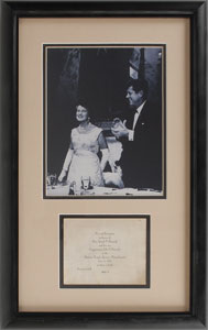 Lot #15 John F. Kennedy Senatorial Campaign Lot: Silk Scarf, 'Tea' Invitation, Campaign Poster vs. Lodge - Image 1