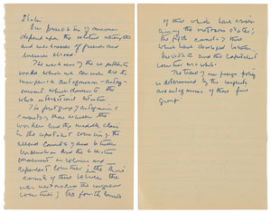 Lot #16 John F. Kennedy Lot of (5) Autograph Manuscripts in Ink with Typed Transcripts as U.S. Senator - Image 6