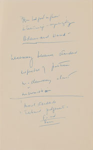 Lot #16 John F. Kennedy Lot of (5) Autograph Manuscripts in Ink with Typed Transcripts as U.S. Senator - Image 9