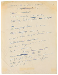 Lot #16 John F. Kennedy Lot of (5) Autograph Manuscripts in Ink with Typed Transcripts as U.S. Senator - Image 11