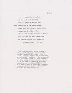 Lot #16 John F. Kennedy Lot of (5) Autograph Manuscripts in Ink with Typed Transcripts as U.S. Senator - Image 12