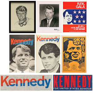 Lot #67 Robert F. Kennedy (13) Piece Group Lot with Signed Photo, Posters, Books, and Cards - Image 9