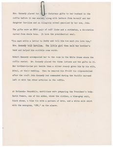 Lot #60 Dave Powers Archive of 10 Documents Pertaining to the Assassination of President Kennedy - Image 3