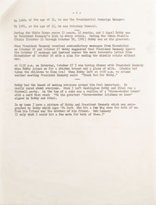 Lot #60 Dave Powers Archive of 10 Documents Pertaining to the Assassination of President Kennedy - Image 5
