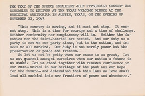 Lot #60 Dave Powers Archive of 10 Documents Pertaining to the Assassination of President Kennedy - Image 7