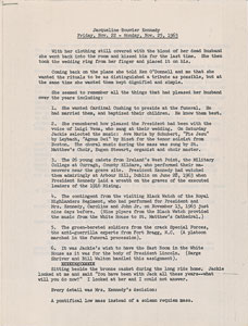 Lot #60 Dave Powers Archive of 10 Documents Pertaining to the Assassination of President Kennedy - Image 9