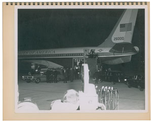 Lot #61 John F. Kennedy Funeral Album of (18) Signal Corps Photos + Large Hon. JFK Poster - Image 1