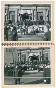 Lot #61 John F. Kennedy Funeral Album of (18) Signal Corps Photos + Large Hon. JFK Poster - Image 4