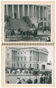 Lot #61 John F. Kennedy Funeral Album of (18) Signal Corps Photos + Large Hon. JFK Poster - Image 9