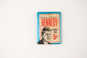 Lot #33 John F. Kennedy Memorabilia Collection: Pins, Cards, Masks, and Tapestry - Image 6