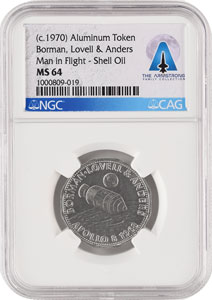 Lot #339 Neil Armstrong: Token - Image 1