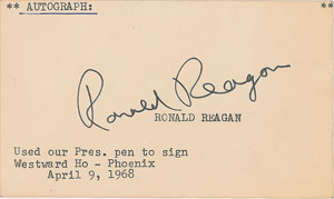 Lot #111 Ronald Reagan