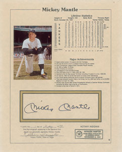 Lot #709 Mickey Mantle